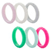 Womens Stackable Rings | Jewel | 6 Pack