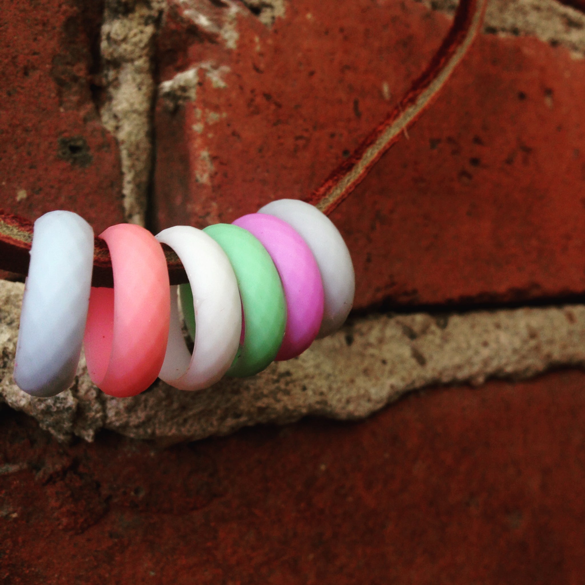 Womens Silicone Ring | Diamond Pattern | 6 Pack